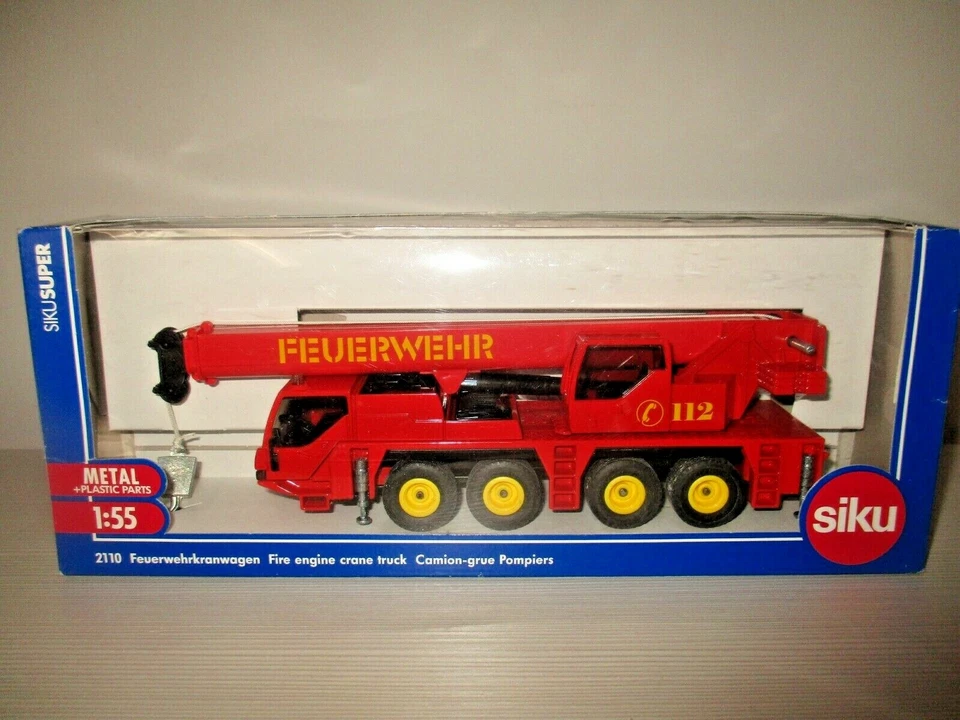 FEUERWEHR KRANVA POMPIERS SIKU SCALA 1:55 - Immagine 1 di 1