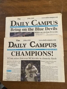 1999 UConn Daily Campus 2 diff issues Final 4 National Champions Rip Hamilton - Picture 1 of 3