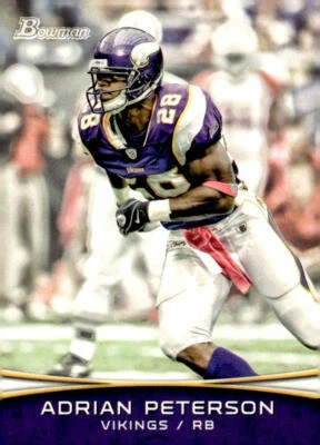 2012 Bowman #40 Adrian Peterson - Image 1 of 2