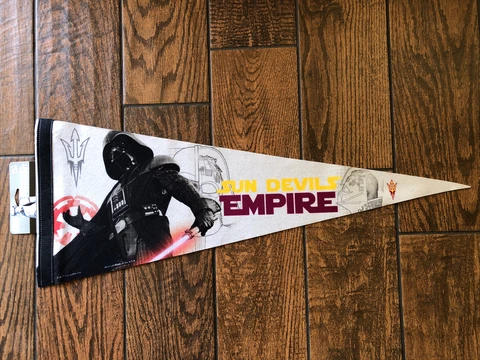 ARIZONA Sun devils STAR WARS DARTH VADER PREMIUM QUALITY PENNANT 12"X30" BANNER Cover