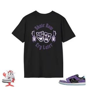 Camisa a juego para Nike Dunk SB Low Hayley Wilson negra púrpura camiseta de skate - Imagen 1 de 6