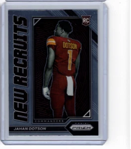 2022 Panini Prizm Jahan Dotson Neu Rekruten Einsatz #NR-9 Rookie Commanders - Bild 1 von 2
