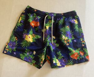 Ralph Lauren Polo Sport Mesh Lined Swim Trunks Hawaiian Floral Shorts Mens XL