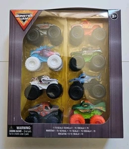 Monster Jam 1:72 8 Pack Zombie El Toro Loco Sparkle Smash Thunderroarus Dragon - Imagen 1 de 7