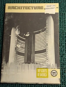 ArchitekturVerdienstabzeichen Broschüre, Vollfoto/grüner Streifen, Druck 1979 - Bild 1 von 2