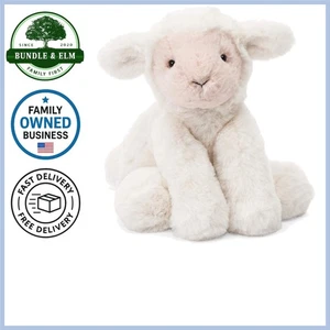Lamb Stuffed Animal Plush Toy 13.5 Inch Cuddle Soft Animal Gift for All Ages - Picture 1 of 2