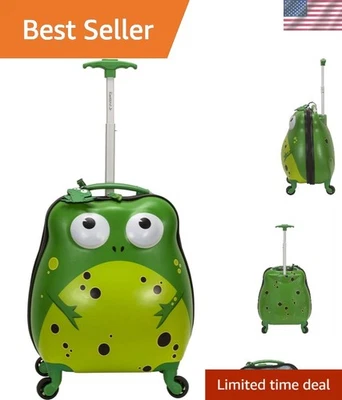 Jr. Kids' My First Hardside Spinner Luggage, Expandable, Frog, Carry-On 19-Inch - Image 1 of 4