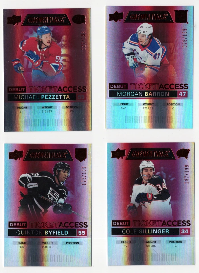 2021-22 UD Credentials Debut Ticket Access Red #/199 Pick From List - Image 1 of 1