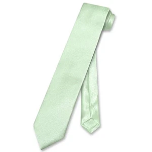 Biagio Boys NeckTie Solid LIME GREEN Color Youth Neck Tie - Picture 1 of 2