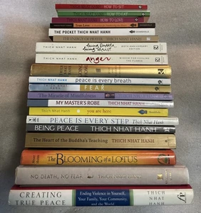 23 Books by THICH NHAT HANH : Heart Of Buddha’s PEACE IS EVERY STEP Blooming - Bild 1 von 3