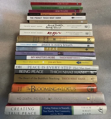 23 Books by THICH NHAT HANH : Heart Of Buddha’s PEACE IS EVERY STEP Blooming - Image 1 of 3