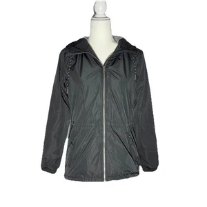 Avalanche Outdoor Supply Fur Rain Jacket Black Zip Womens Sz XS Water Resistant  - Picture 1 of 10