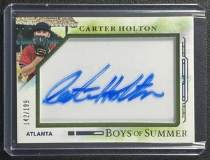 Carter Holton 2025 Panini Boys of Summer #22 Jumbo Acetate Auto 142/199 - Bild 1 von 2