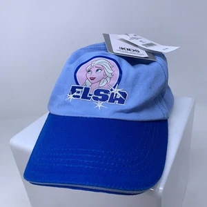 Disney Cotton On Kids Size Medium/Large Blue Elsa Fear Less Strap Back Cap NWT - Picture 1 of 13