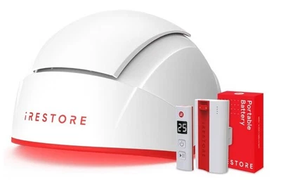 Sistema de crecimiento del cabello láser iRestore Professional 282 + paquete de baterías (NUEVO) Foto 1 de 4