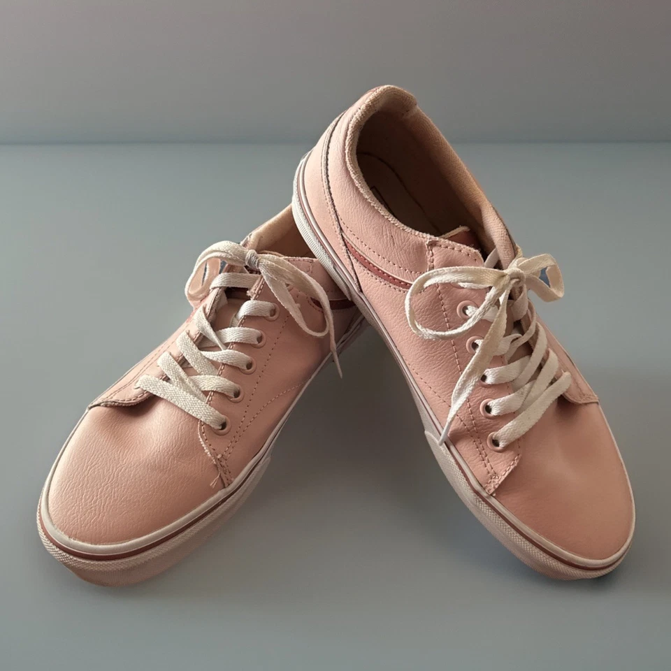 ZAPATOS VANS OLD SKOOL ZAPATILLAS CORBATA BAJA ROSA MELOCOTÓN MUJER TALLA 9 GR8 ESTADO ¡GUAU! Foto 1 de 4