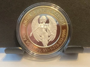 Brothel Silver Strike $10 Token .999 Fine Silver Nevada, Angel’s Ladies Ranch - Picture 1 of 4
