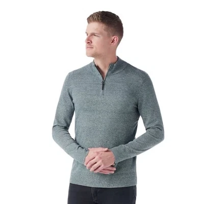 Smartwool Sparwood Half Zip Merino Blend Lightweight Layer Knit Sweater Men's - Image 1 of 4