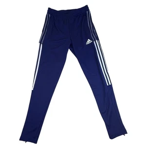 Adidas Mens Blue Polyester Aeroready Training Pants With Logo Size S - New - Picture 1 of 12