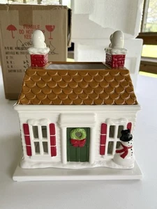 Bath & Body Works 2010 Harry Slatkin & Co Christmas House Candle Holder Luminary - Picture 1 of 16