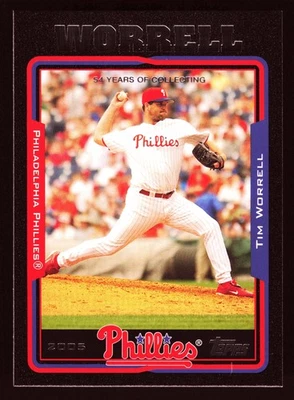 Tim Worrell Philadelphia Phillies 2005 Topps Black #257 SN /54 - Image 1 of 2