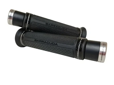 Suzuki GSX1250FA Barracuda Grips Ring Black + Silver B-Lux Bar Ends - Image 1 of 2