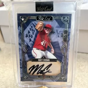2023 Wildcard Auto Mania Matt Cronin 1/2 Autograph Auto - Picture 1 of 2