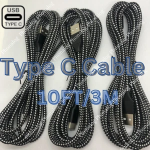 USB C Type C Fast Charger Cable Charging Cord 10FT For Samsung S8 S9 S10 Android - Picture 1 of 10