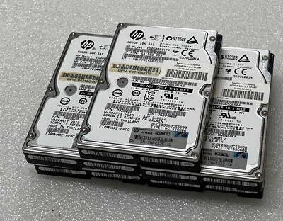 Lot of 5x HP 642266-001 600GB 10K 2.5" 6G SAS 641552-003 Hard Drive. - Image 1 of 3