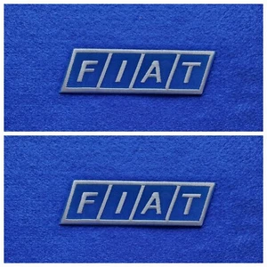 Un par de parches de carreras de autos coser/planchar insignias Fiat (a) a rayas - Imagen 1 de 3