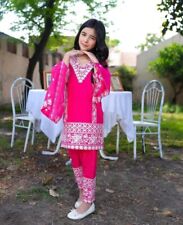 Kids Salwar Kameez Party Wear Indian Designer Wedding Pakistani Dress Bollywood