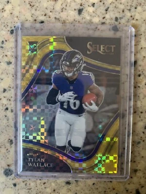 2021 Select Tylan Wallace Field Level Gold RC Ravens 6/10 #378 - Image 1 of 2