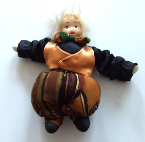 Harlekin Puppe Clown venezianisch Pierrot Fasching Karneval - Bild 1 von 2