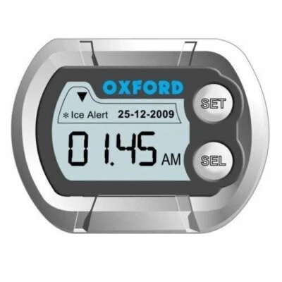 Oxford Universal Waterproof Micro Digital Motorcycle Scooter Digi Clock Mini - Image 1 of 4