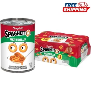 SpaghettiOs Canned Pasta with Meatballs 15.6 oz Can Pack of 12 - Bild 1 von 8