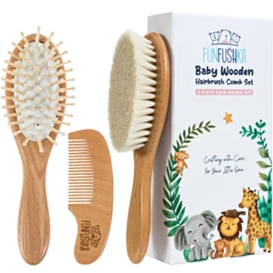 Baby Hair Brush Set for Newborns & Toddlers - Baby Brush and Comb Set with Soft - Picture 1 of 12
