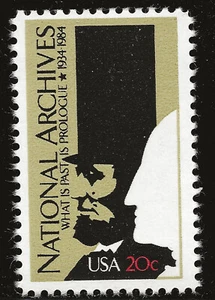 US Scott #2081, Single 1984 National Archives 20c FVF MNH - Picture 1 of 1