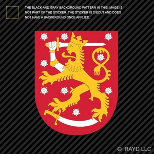Finnish Coat of Arms Sticker Decal Self Adhesive Vinyl Finland flag FIN FI - Picture 1 of 1