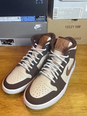 Jordan 1 Mid SE Brown Basalt Oatmeal (Women's) Sz 6 *VNDS* $200 Retail NB - Image 1 of 4