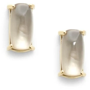Pendientes de tachuelas de cuarzo ahumado de Shanghai ROBERTO COIN oro amarillo 18K - Imagen 1 de 1