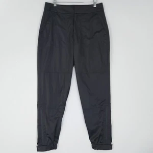 Pantalone Athleta donna 6 nero radiante jogger raso vita alta caviglia zip casual - Foto 1 di 13