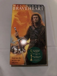 Braveheart VHS Tape Mel Gibson Best Picture 1995 Paramount Pictures Rated R - Picture 1 of 8