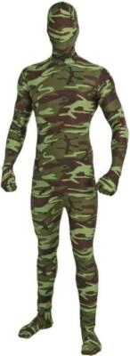 Camuflaje Camuflaje Hombre Desaparecido Piel Invisible Vestido Elegante Disfraz Halloween XL Foto 1 de 2