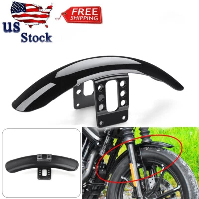 Guardabarros delantero brillante para Harley Sportster Iron 1200 XL 883 XL1200 48 72 1988-UP Foto 1 de 4