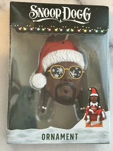 Snoop Dogg on the Stoop Christmas Tree Ornamnet Dog NIB Holiday Decor Santa Hat - Picture 1 of 1