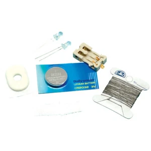 Light Stitches Suave Interruptor Y Conductivo Hilo Kit Rosa Leds - Imagen 1 de 1