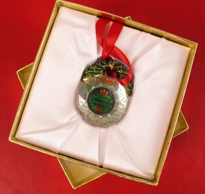 SWAROVSKI 1990 WREATH ORNAMENT in ORIGINAL BOX SEASONS GREETINGS RARE !! - Picture 1 of 1