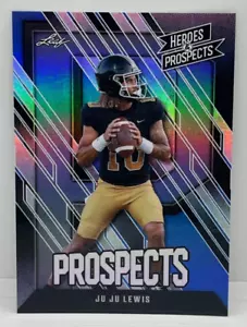 Ju Ju Lewis 2024 Leaf Heroes & Prospects 33/99 Blue #79 Quarterback Prospect - Picture 1 of 2