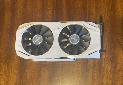 Tarjeta de gráficos ASUS GTX 1070 8 GB OC doble ventilador blanca DUAL-GTX1070-O8G, M246 Foto 1 de 4