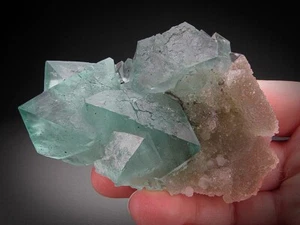 Green Fluorite with Quartz Crystals Riemvasmaak South Africa - Imagen 1 de 8